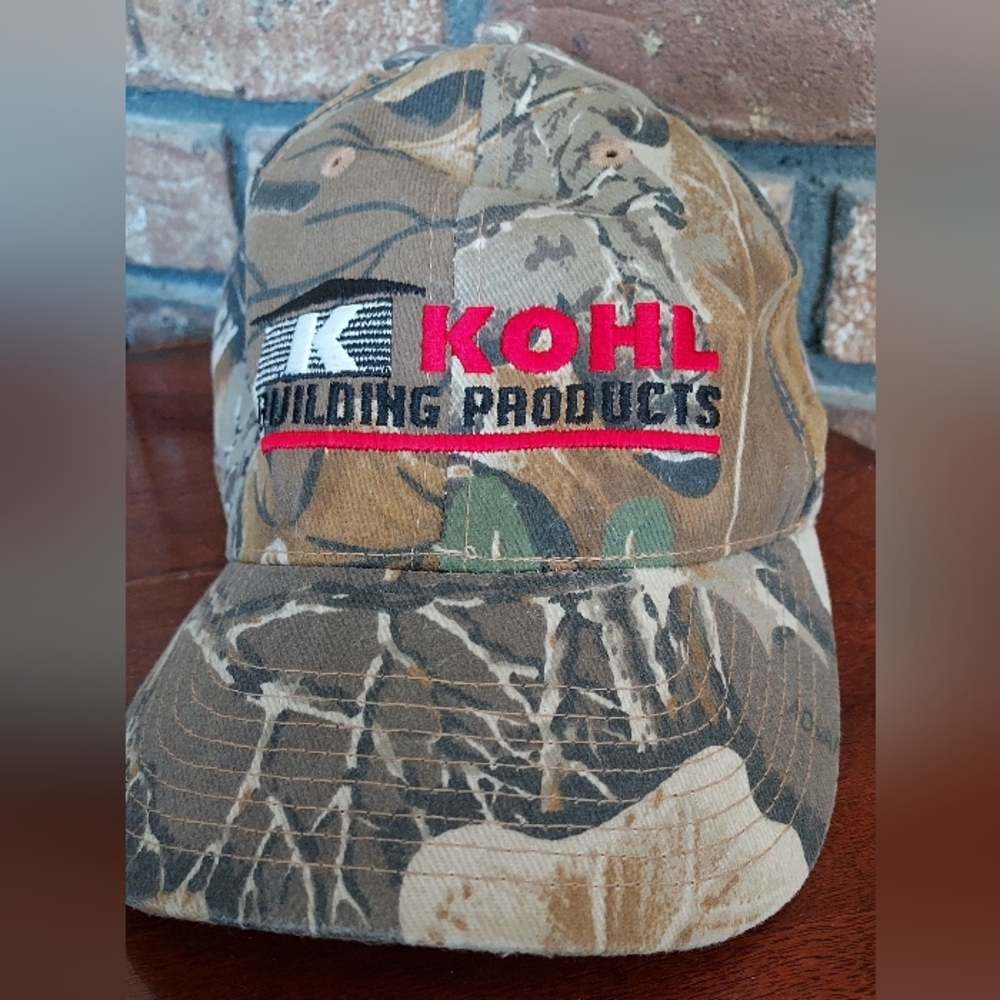 Kohl Building Embroidered Logo Camouflage Adjustable Trucker Hunting Cap Hat